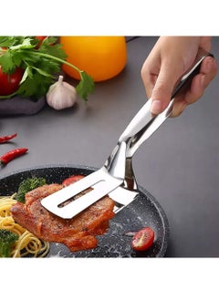 Steak Clamp Cooking Tool Multifunctional Stainless Steel Food Flipping Spatula Tongs Clip for Beefsteak Bread Hamburger BBQ Meats Pizza Pies Bread Fish Turner Kitchen Shovel - pzsku/Z4955C64438FF07A616BCZ/45/_/1687609263/e1a68b45-5f29-4965-83ff-bf19fea852a0