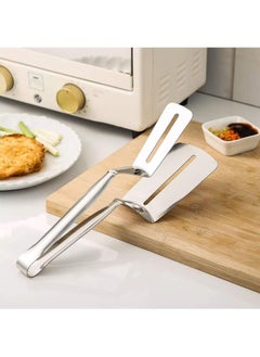 Steak Clamp Cooking Tool Multifunctional Stainless Steel Food Flipping Spatula Tongs Clip for Beefsteak Bread Hamburger BBQ Meats Pizza Pies Bread Fish Turner Kitchen Shovel - pzsku/Z4955C64438FF07A616BCZ/45/_/1687609264/cdea3abc-d7be-4584-aaab-6b859355894b