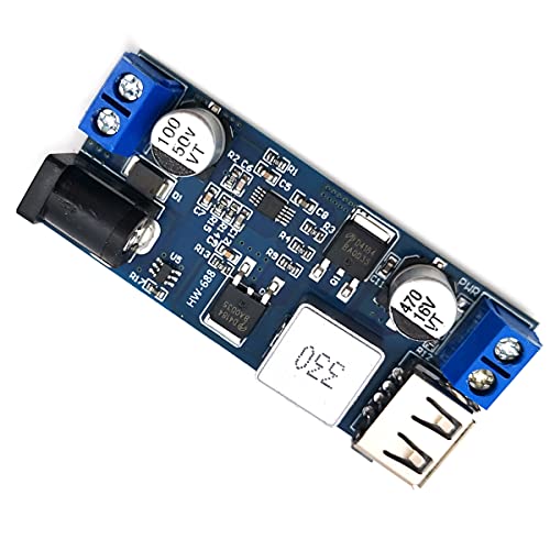 DEVMO 2Pcs 12v to 5v 5A Converter Step-Down Power Supply 24V / 12V to 5V 5A Voltage Regulator DC 9V-36V Step-Down to DC 5V-5.3V 3.5-6A Volt Transformer - Image 5
