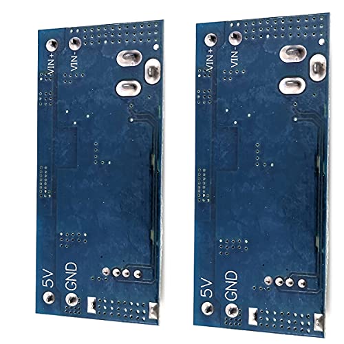 DEVMO 2Pcs 12v to 5v 5A Converter Step-Down Power Supply 24V / 12V to 5V 5A Voltage Regulator DC 9V-36V Step-Down to DC 5V-5.3V 3.5-6A Volt Transformer - Image 3