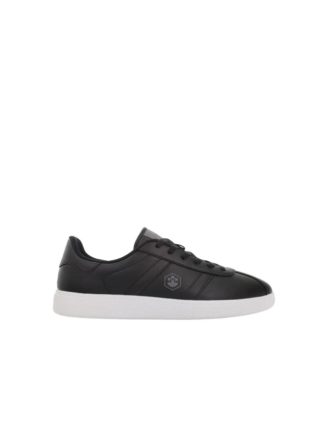 لامبرجاك Lumberjack Frosty Men’s Sneakers – Black Casual Lace-Up Shoes with White Sole | Lightweight Stylish Everyday Trainers