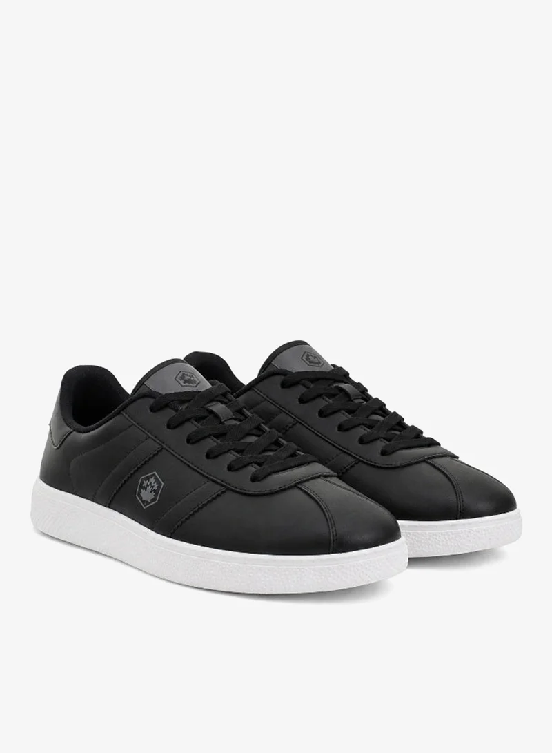 Lumberjack Lumberjack Frosty Men’s Sneakers – Black Casual Lace-Up Shoes with White Sole | Lightweight Stylish Everyday Trainers