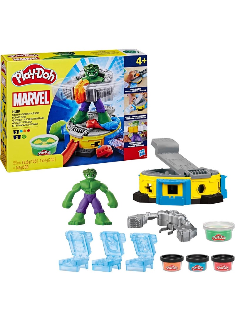 بلاي دوه مجموعة لعب مارفل هالك سماش آند سكويش للأطفال من لاي دوه - ألعاب خيالية للأطفال - Image 1