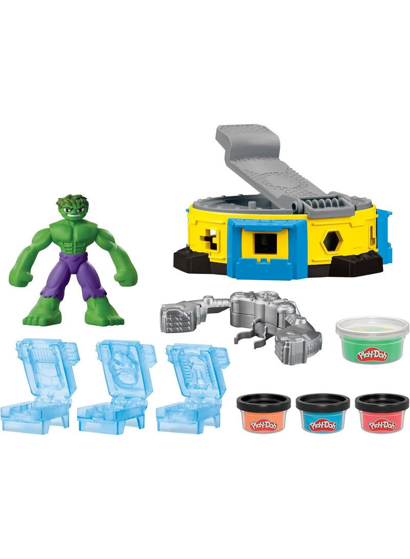 بلاي دوه مجموعة لعب مارفل هالك سماش آند سكويش للأطفال من لاي دوه - ألعاب خيالية للأطفال - Image 3