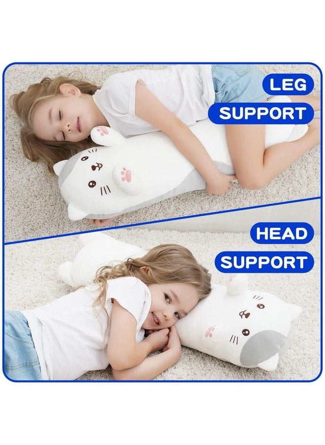 27.5 Inch Cat Plush Hugging Pillow, Soft Giant Doll Cute Kitten Stuffed Animal Toy  - Image 3
