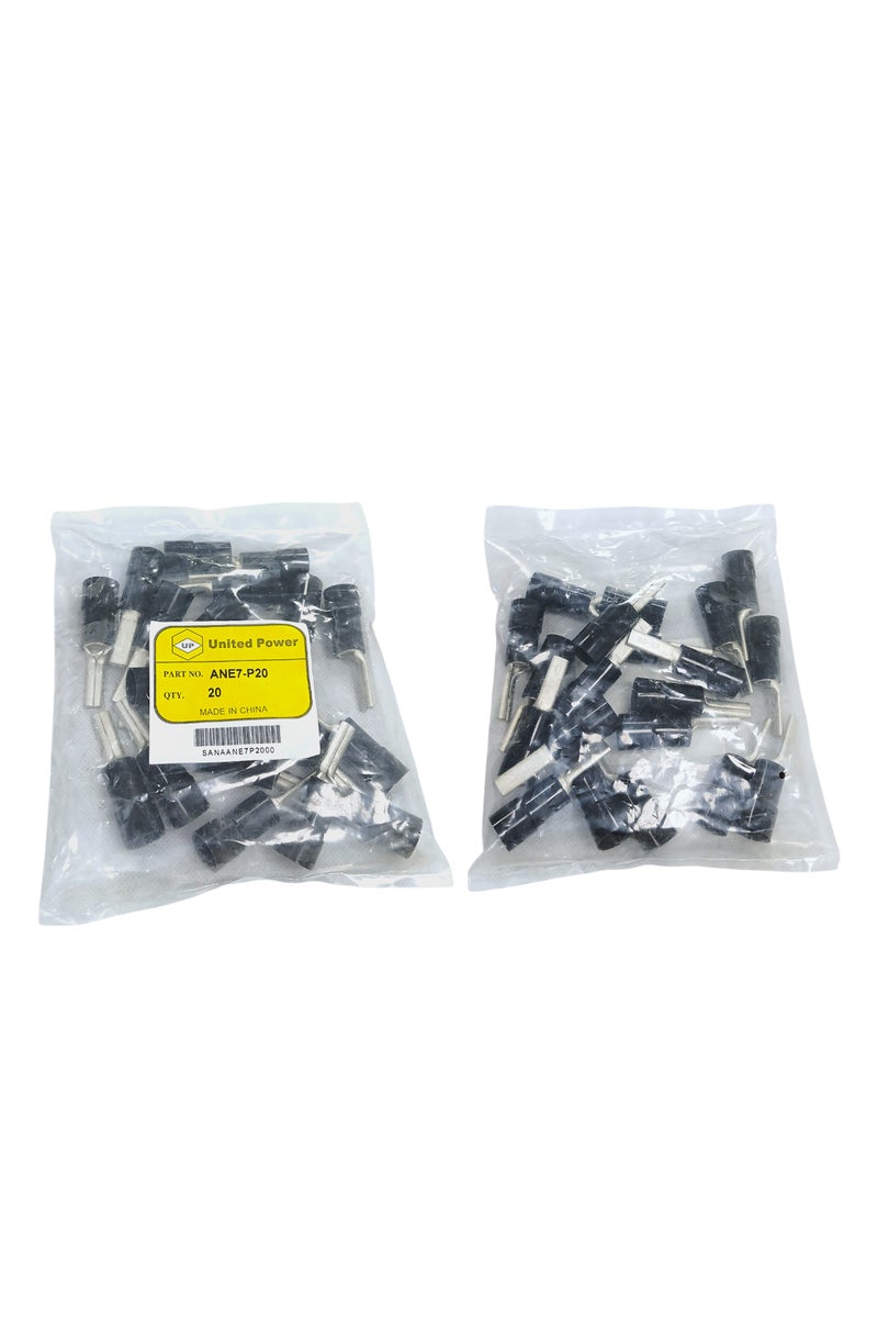 يونايتد باور أطراف توصيل نحاسية معزولة بدبابيس - أطراف توصيل نحاسية لتوصيلات الأسلاك الكهربائية | عزل متين من مادة PVC عالية التوصيل - Image 1