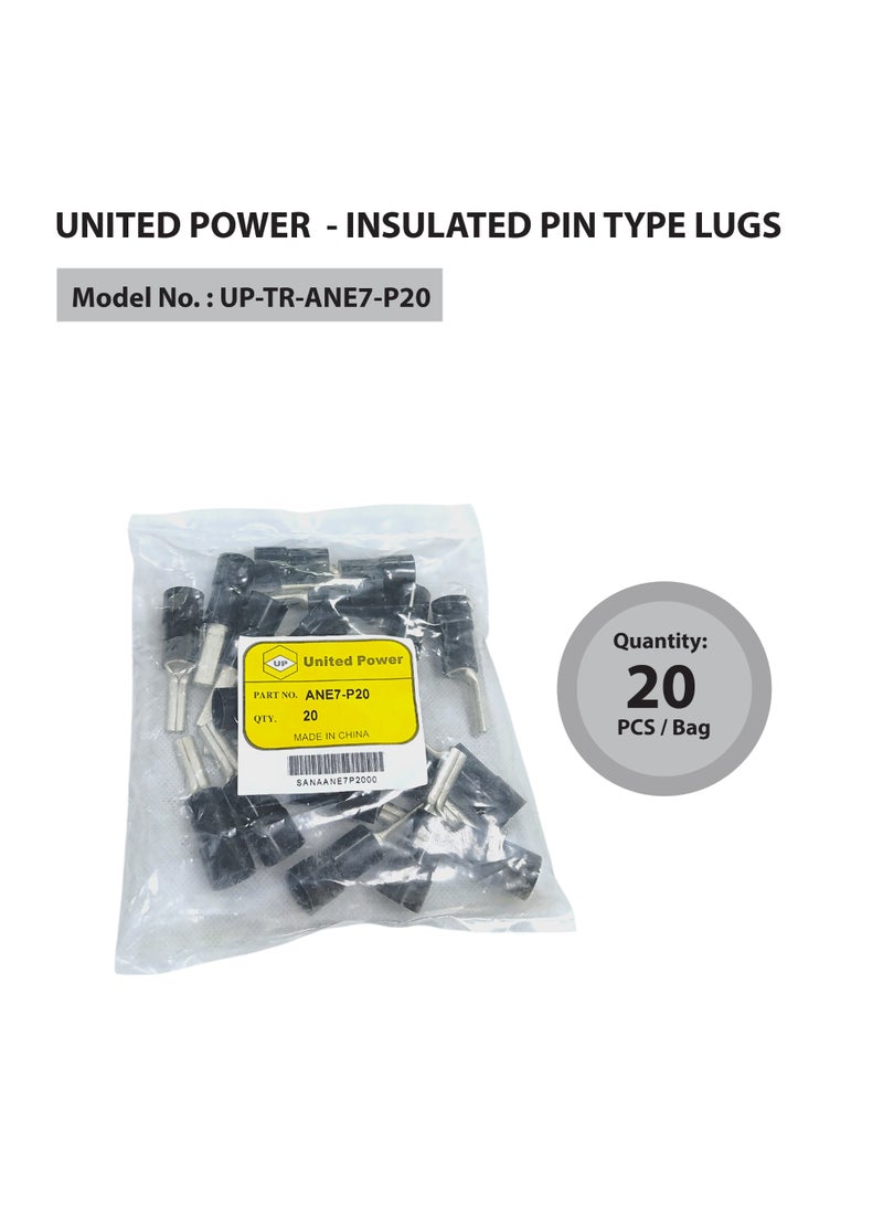 يونايتد باور أطراف توصيل نحاسية معزولة بدبابيس - أطراف توصيل نحاسية لتوصيلات الأسلاك الكهربائية | عزل متين من مادة PVC عالية التوصيل - Image 5