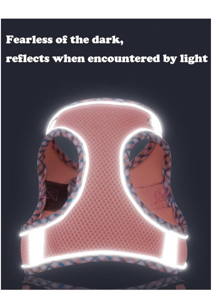 تسخير للكلاب الصغيرة والمتوسطة - لا يوجد حزام جرو ومجموعة مقود ، حزام مشي سهل للمشي والجري والتدريب - Image 4