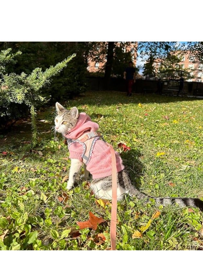 تسخير للكلاب الصغيرة والمتوسطة - لا يوجد حزام جرو ومجموعة مقود ، حزام مشي سهل للمشي والجري والتدريب - Image 2