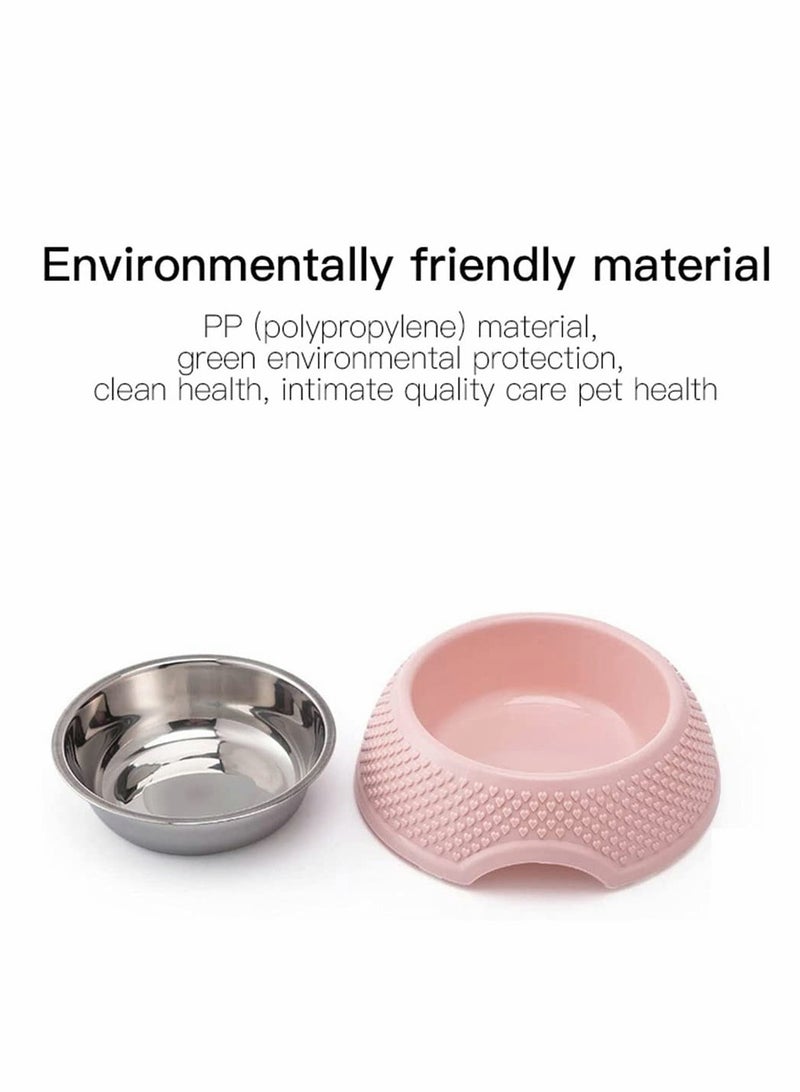 SOLARAE Pet Dog Water and Food Feeding Bowl Anti-slip Slip Resistant Rubber Base Pet Feeder for Your Dogs or Cats (Blue) - Image 3