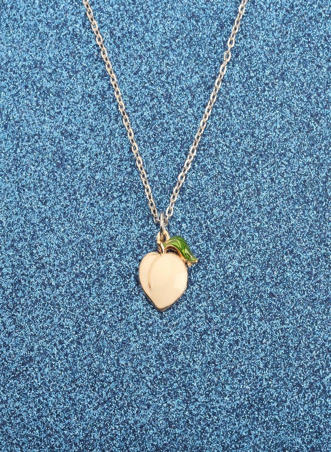 WUSUANED Peach Inspired Necklace Princess Birthday Gift Peachs Birthday Wish Necklace Peach Party Gift - Image 5