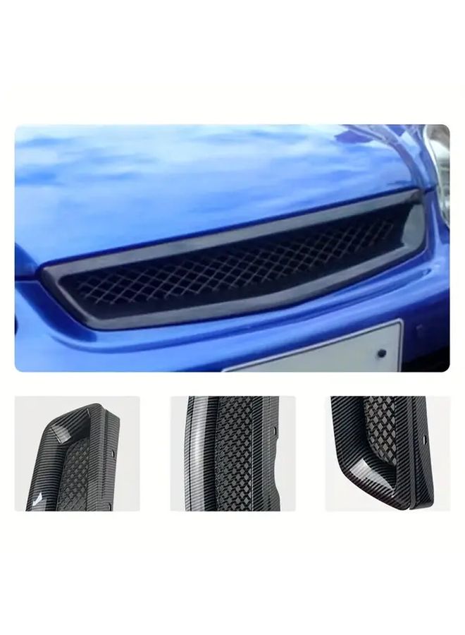 Bright Black ABS Mesh Grille Air Intake For Honda Civic 96 98 Models Car Enhancement Accessory - Image 1