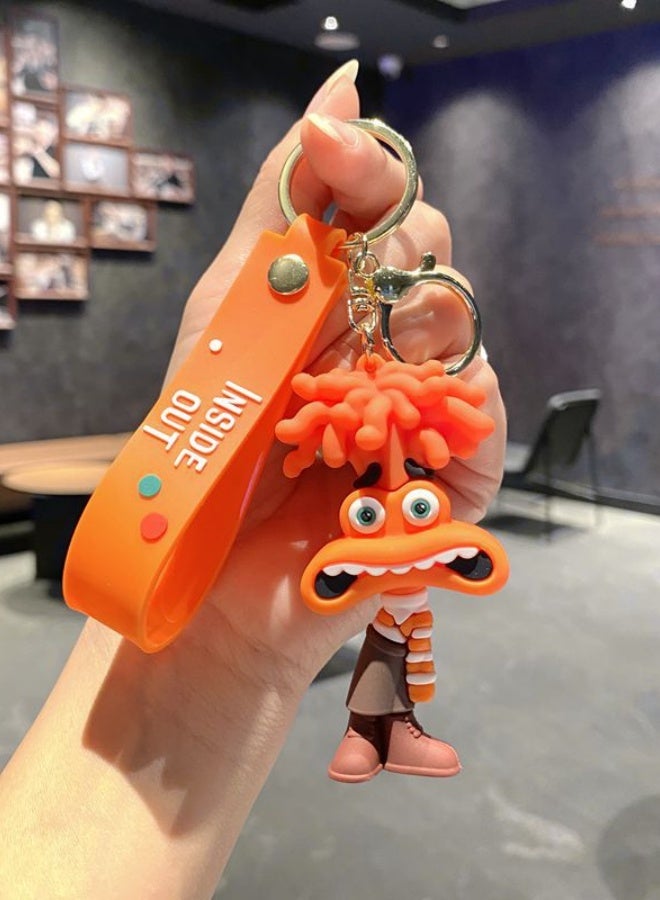 1 سلسلة مفاتيح من الكرتون من الداخل إلى الخارج جياو جياو