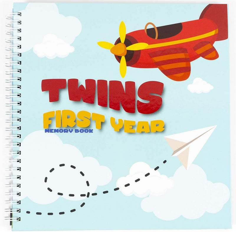 Unconditional rosie Twins FirstYear Chronicle Celebrate a Year of Precious Moments  Beautiful Baby Keepsake Journal with Stickers Family Tree Letters from Parents and More - Image 1