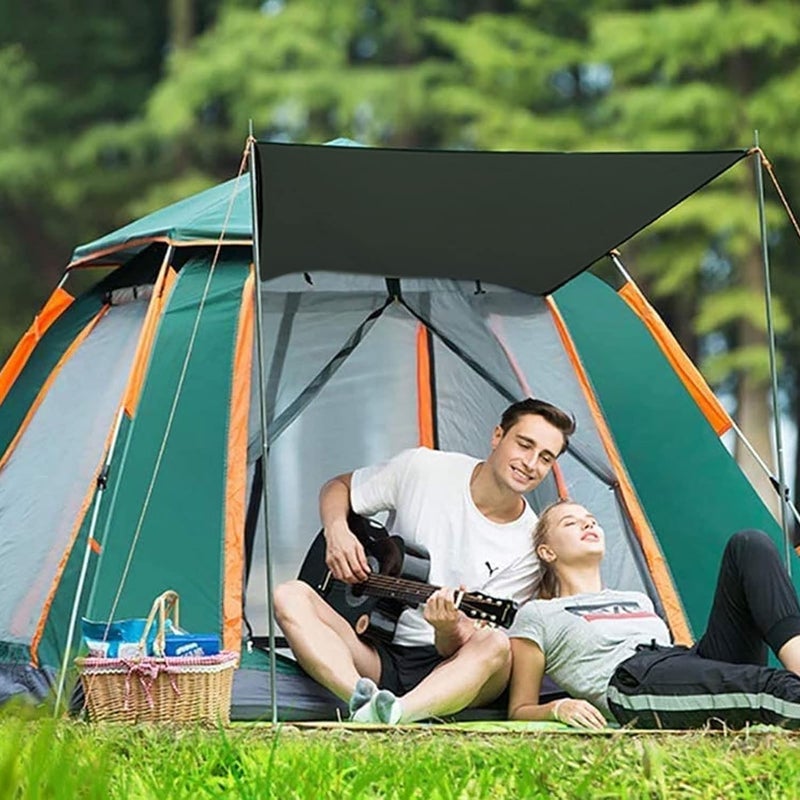 TDOO 3-4 Person Lightweight Camping Tent, Instant Pop Up Tent 30S Setup, Automatic Family Camp Tent Outdoor, Waterproof Hiking Dome Tent with Carry Bag and Removable Rainfly for Backpacking, Trip,Beach - Image 5