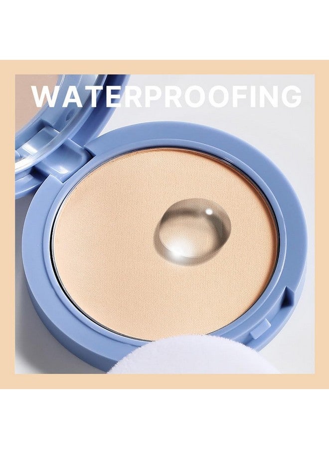 evpct Kaely Oil Control Pressed Face Powder, Get Smooth Flawless Fine Lines and Lightweight Finishing Foundation, Control Shine Long Lasting Waterproof Face Setting Powder Cosmetic, 02 Natural Beige - Image 5