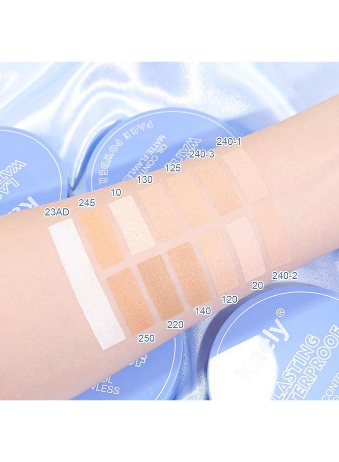 evpct Kaely Oil Control Pressed Face Powder, Get Smooth Flawless Fine Lines and Lightweight Finishing Foundation, Control Shine Long Lasting Waterproof Face Setting Powder Cosmetic, 02 Natural Beige - Image 4