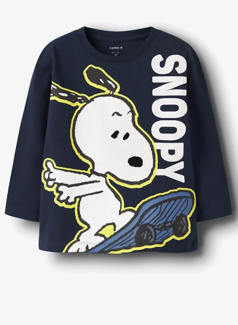 Name It Navy Blazer Kids Snoopy Graphic Crew Neck T-Shirt for Men | Best Price UAE