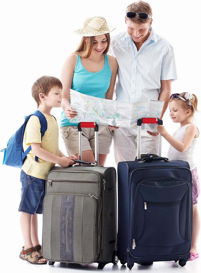 Careteilly Neoprene Luggage Handle Wrap Fluorescent Colors Luggage Identifiers (Red) - Image 5