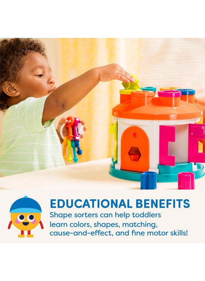 BATTAT - Battat - Shape & Color Sorting Toy - Developmental Toy - Pattern Matching Game - Color-Coded Keys - 2 Years + - Shape Sorter House - Image 1