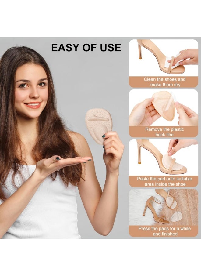 Meetion Ball of Foot Cushions, Metatarsal Pads Women, High Heels Non-Slip Comfort Pads, Shoe Support for Metatarsalgia Mortons Neuroma Pain Relief  - Image 4