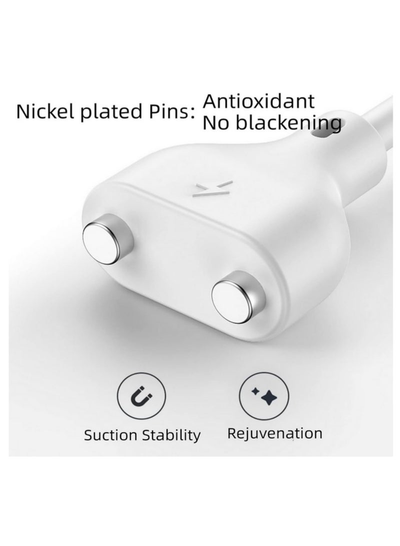 2pin Magnetic Charging Cable center spacing 5mm Magnet Suctio USB Power charger for Toys Facial Cleanser Massagers and More Devices 5mm - Image 2