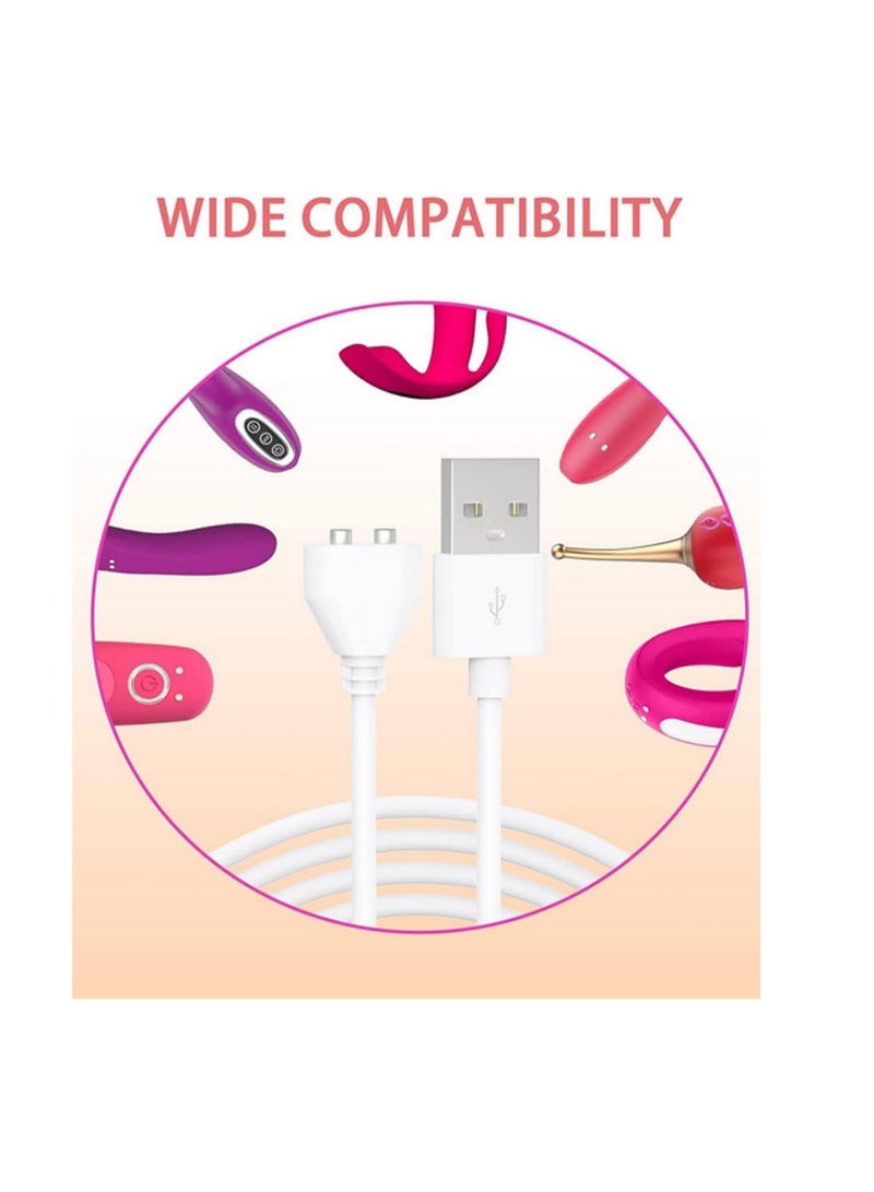 2pin Magnetic Charging Cable center spacing 5mm Magnet Suctio USB Power charger for Toys Facial Cleanser Massagers and More Devices 5mm - Image 5