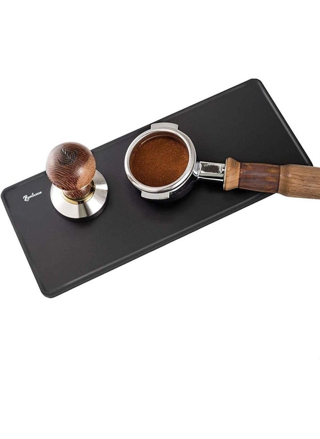 Yolococa Food Grade Silicone Rubber Coffee Espresso Tamping Mat 5X12 Black  - Image 2