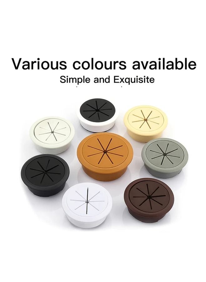 10Pcs Black Desk Grommet 2 Inch ABS Plastic Hole Cover For Cables - Image 5
