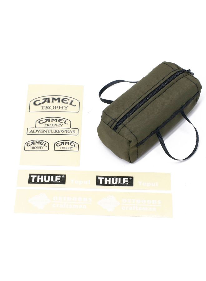 1/10 Climbing Car Mood Piece Portable Luggage Bag Trx4.scx10.d90. Tamiya. Manniu Decorative Bag-Color:Army Green  - Image 1