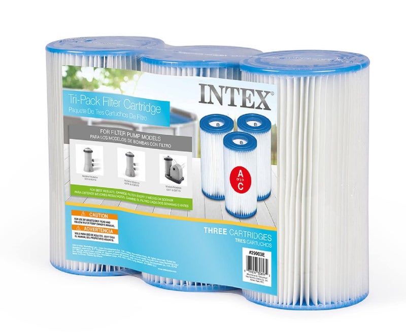 INTEX Intex 29000 Swimming Pool Easy Set Type A Replacement Filter Pump Cartridge (3 Pack)  - Image 1