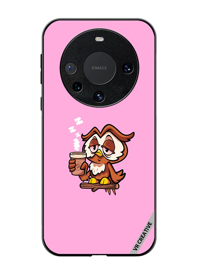 VR CREATIVE Protective Case Cover For Huawei Mate 60 Pro Plus Sleepy Owl Design Multicolour - Image 1