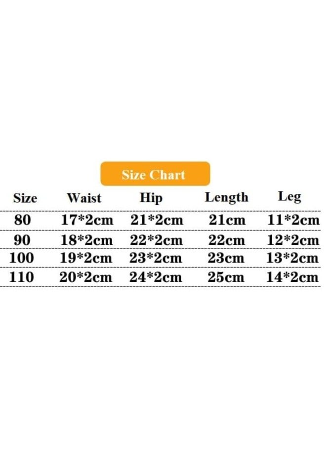 سروال تدريب قطني مكون من قطعتين للأطفال، 6 طبقات، ملابس داخلية قابلة للتنفس وقابلة للغسل بنمط فيل لطيف لتدريب الأطفال على استخدام المرحاض - Image 2