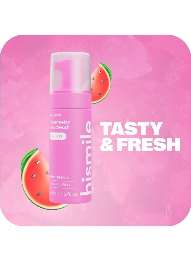 Hismile Foam Mouthwash Watermelon 45 ml