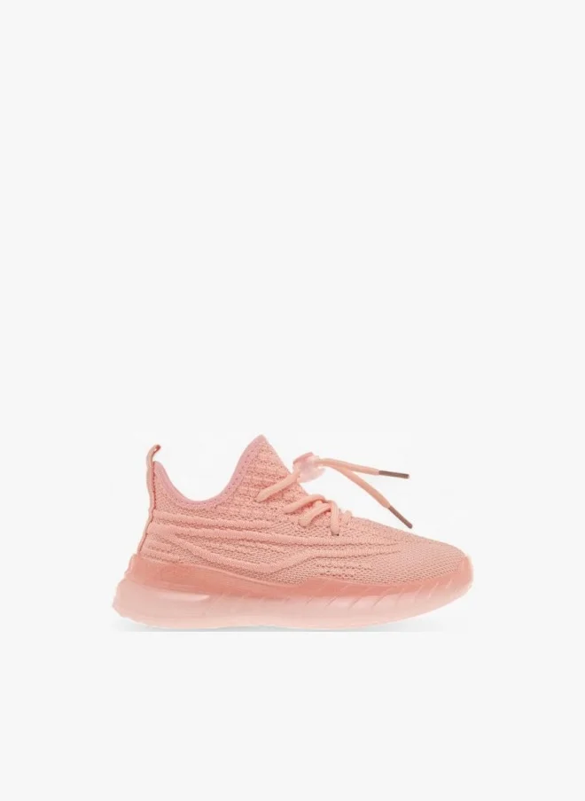 Oaklan by Shoexpress Girls Monotone Sports Shoes with Lace-Up Closure