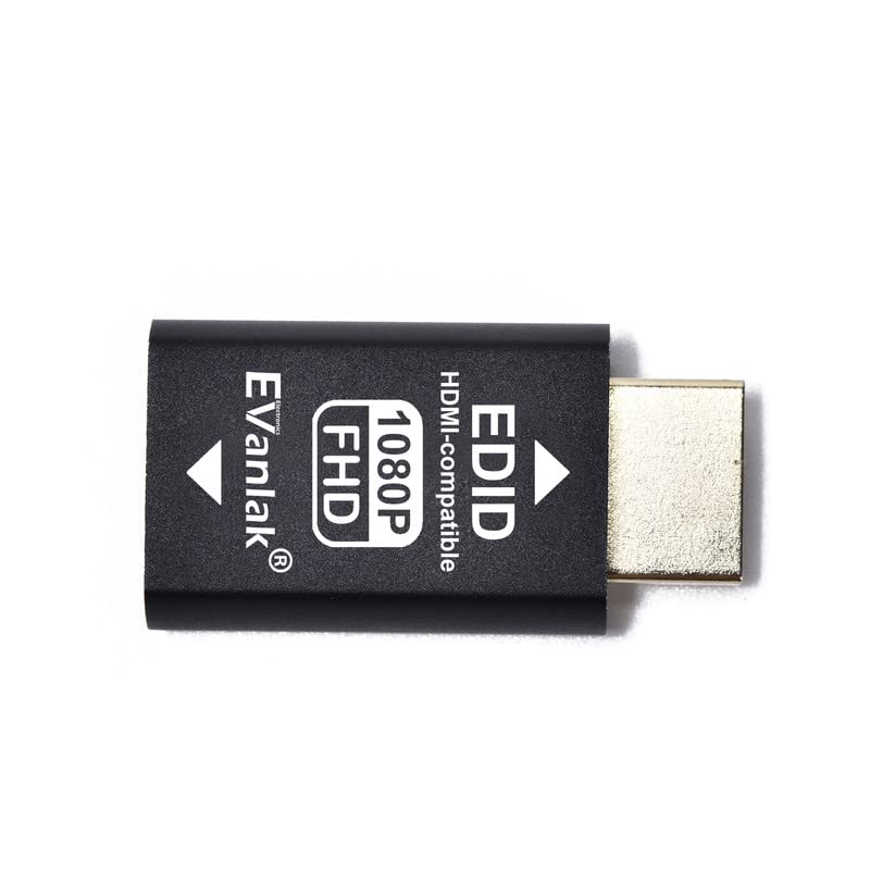EVanlak Hdmi Edid Emulator Passthrough Eliminated Emulator Adapter 3rd Generrtion Work with Mac Thunderbolt to HDMI Switches/Extender/AV Receiver/Video Splitters -1920X1080@59hz-3pack - Image 2