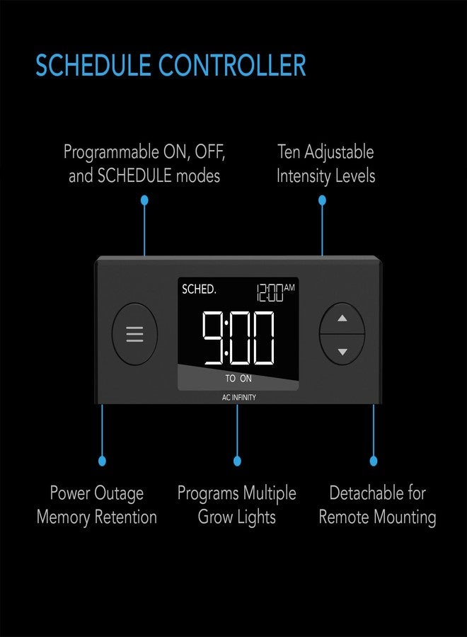 AC Infinity IONBEAM S16 16" Full Spectrum LED Light Bars, Deeper Penetration Samsung LM301H EVO Diodes and Digital Dimming Timer Dimmer, for Plants - Image 3