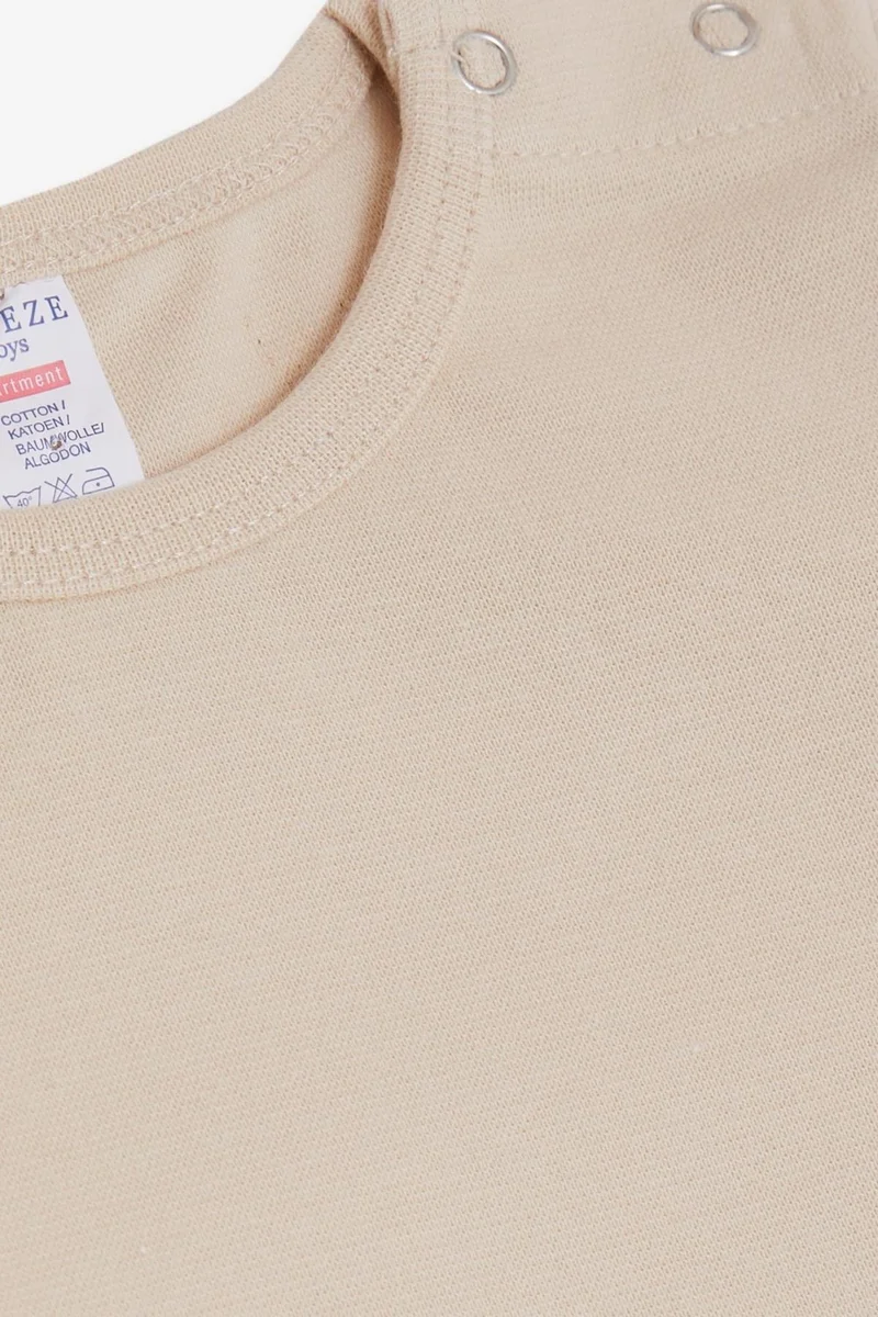 بريز Baby Boy Snap-On Body Basic 9 Months-3 Years, Cream