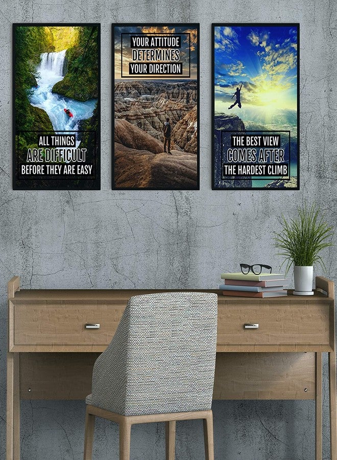 KARTMEN Inspirational Wall Art | Motivational Wall Art | inspirational Wall Decor - Set of 6 (12x 18) ( Multicolor) - Image 2