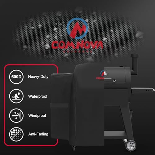 M COMNOVA OUTDOORS Comnova Grill Cover for Pit Boss 820-850 - Z Grill 700 - Premium Wood Pellet Smoker Cover for Pitboss Waterproof & Heavy Duty, 600D Pellet BBQ Cover for Pit Boss 820 Deluxe, Pro 850 and Z Grill 700 - Image 3