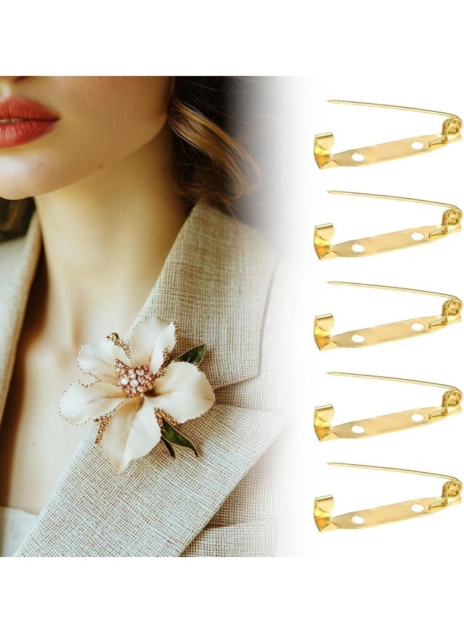 100 pcs Locking Pins Backs Safety Clasp Brooch, Badge Jewelry Pins for DIY Craft Costume Jewelry Making Sewing Felt Fabric - Image 5