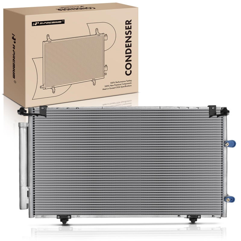 A-Premium APremium Air Conditioning AC Condenser Compatible with Toyota Camry 20022006 Solara 20042008 Lexus ES300 20022003 ES330 20042006