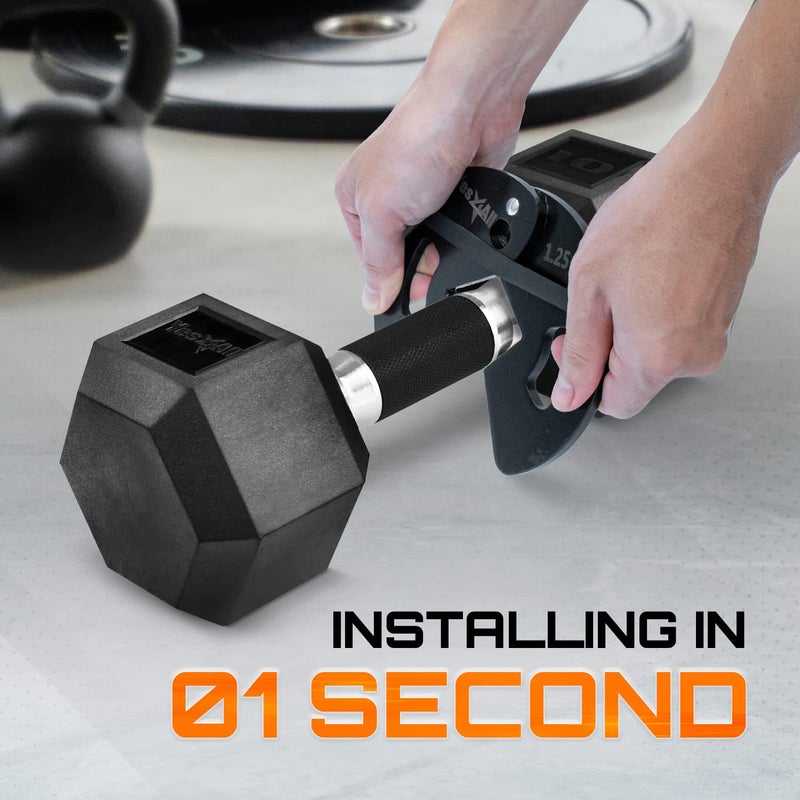 Yes4All أوزان ديسك 1.25 رطل من Yes4All - 2 قطع/4 قطع - مصممة لتدريب الدمبل، التحميل الدقيق، وتمارين الجسم - Image 4