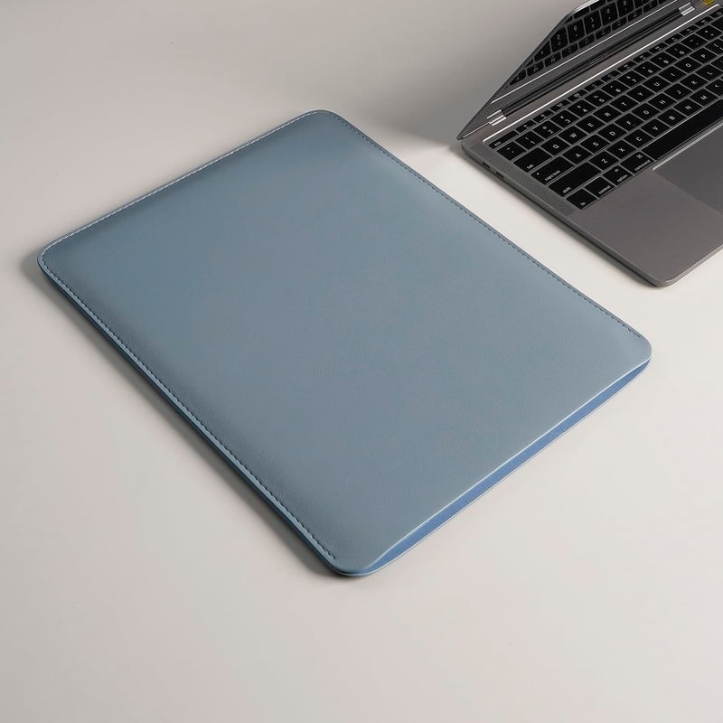 Benfan Laptop Sleeve 14 Inch Compatible With New 14 Inch Macbook Pro A2992/2918 M3 A2442  A2779  Surface Laptop 13.5 5Th Gen Color Blue - Image 3