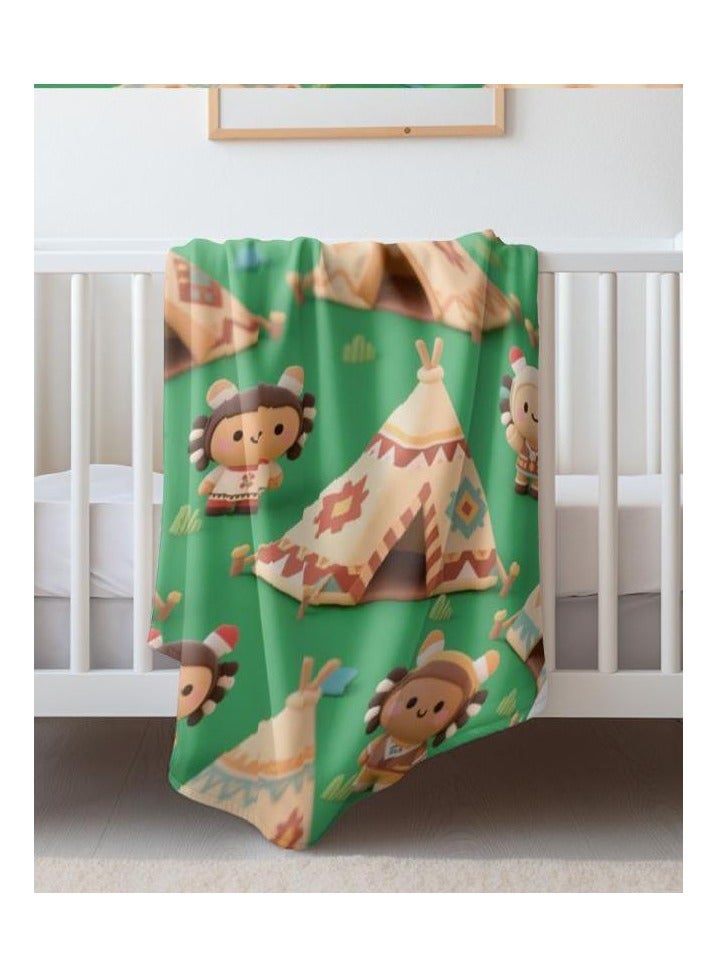 general Children's or student cartoon flannel thin blanket (warm and comfortable, suitable for sleep, games) 100cm*150cm - Image 3