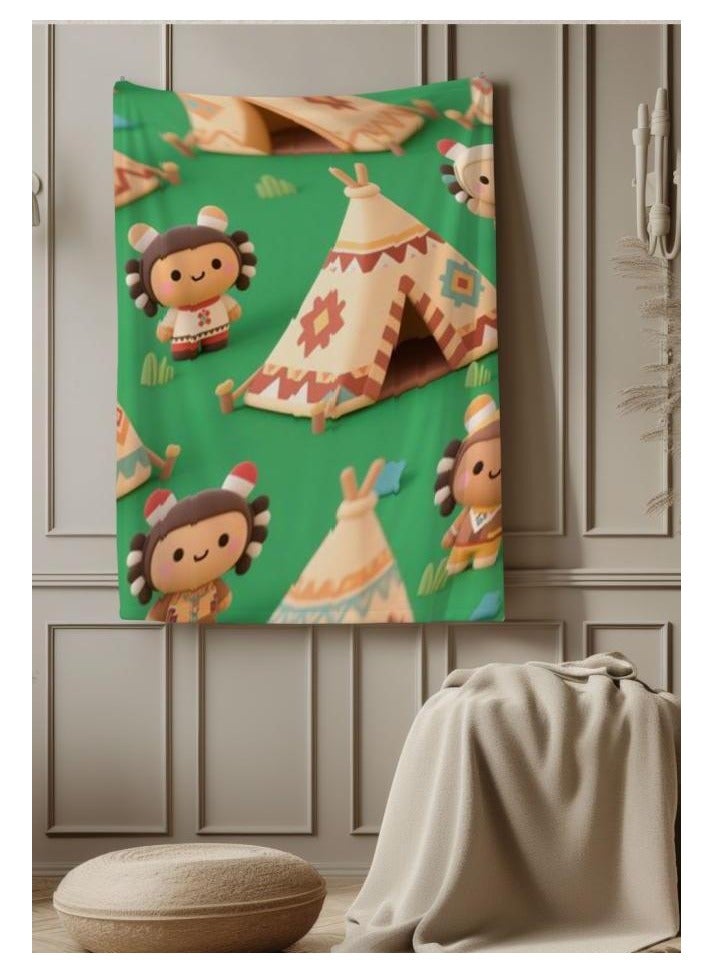 general Children's or student cartoon flannel thin blanket (warm and comfortable, suitable for sleep, games) 100cm*150cm - Image 1