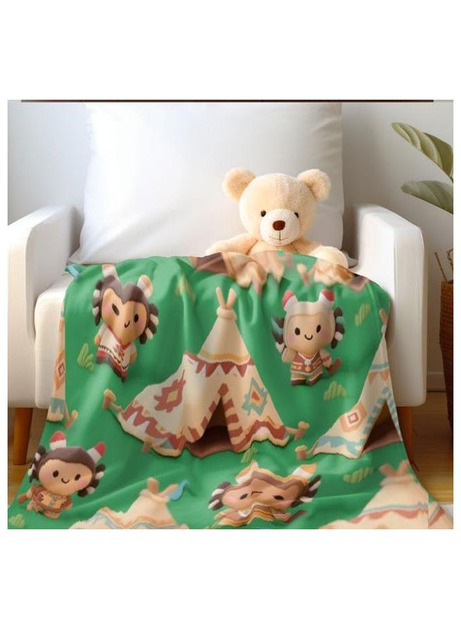general Children's or student cartoon flannel thin blanket (warm and comfortable, suitable for sleep, games) 100cm*150cm - Image 4