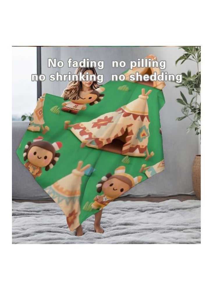 general Children's or student cartoon flannel thin blanket (warm and comfortable, suitable for sleep, games) 100cm*150cm - Image 5