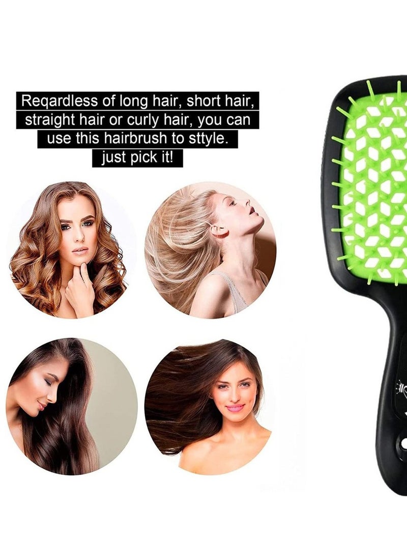 Hair Brush Professional Detangler Superbrush Scalp Massage Comb Paddle Brush Ribs Comb Vented Detangling Hair Brush for Long, Thick, Thin, Curly Tangled, Wet Dry Hair Detangler for Men and Women
