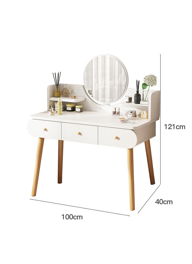 Modern Simple Dresser Vanity Table With Drawer 100*40*121cm